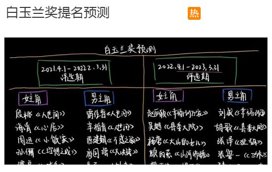 白玉兰视后竞争激烈,殷桃海清争锋,网友:赵丽颖不拿奖就是黑幕 2 20230407 02